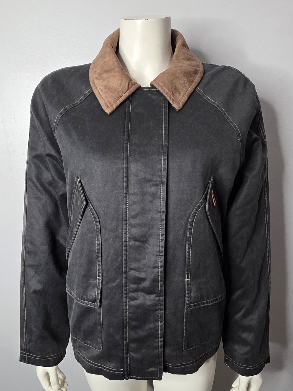 NWT Hunter Bex Washed Wax Hunting Jacket – Black – Size MEDIUM